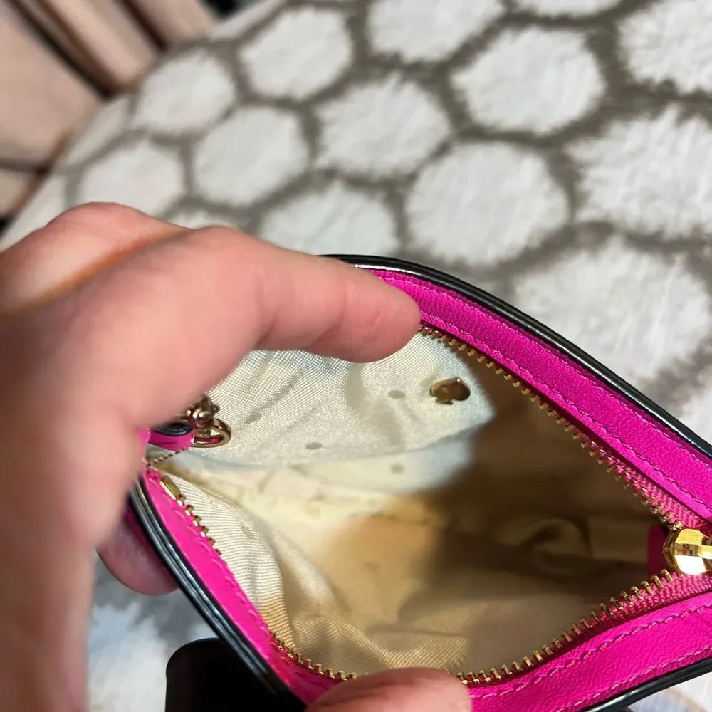 Kate Spade Pink Bow Key chain Wallet/ Lucie Bow